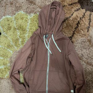 Women's Vuori Halo Full Zip Hoodie - Zion Rose